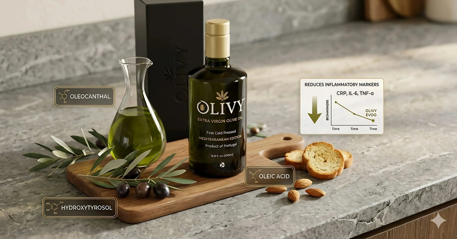 Olive Oil and Inflammation: The Compounds, the Research, and What It Means