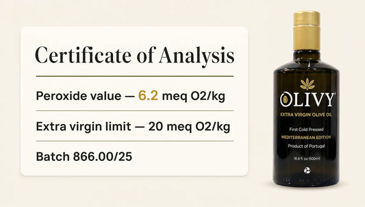 Peroxide Value in Olive Oil: The Freshness Number Nobody Explains